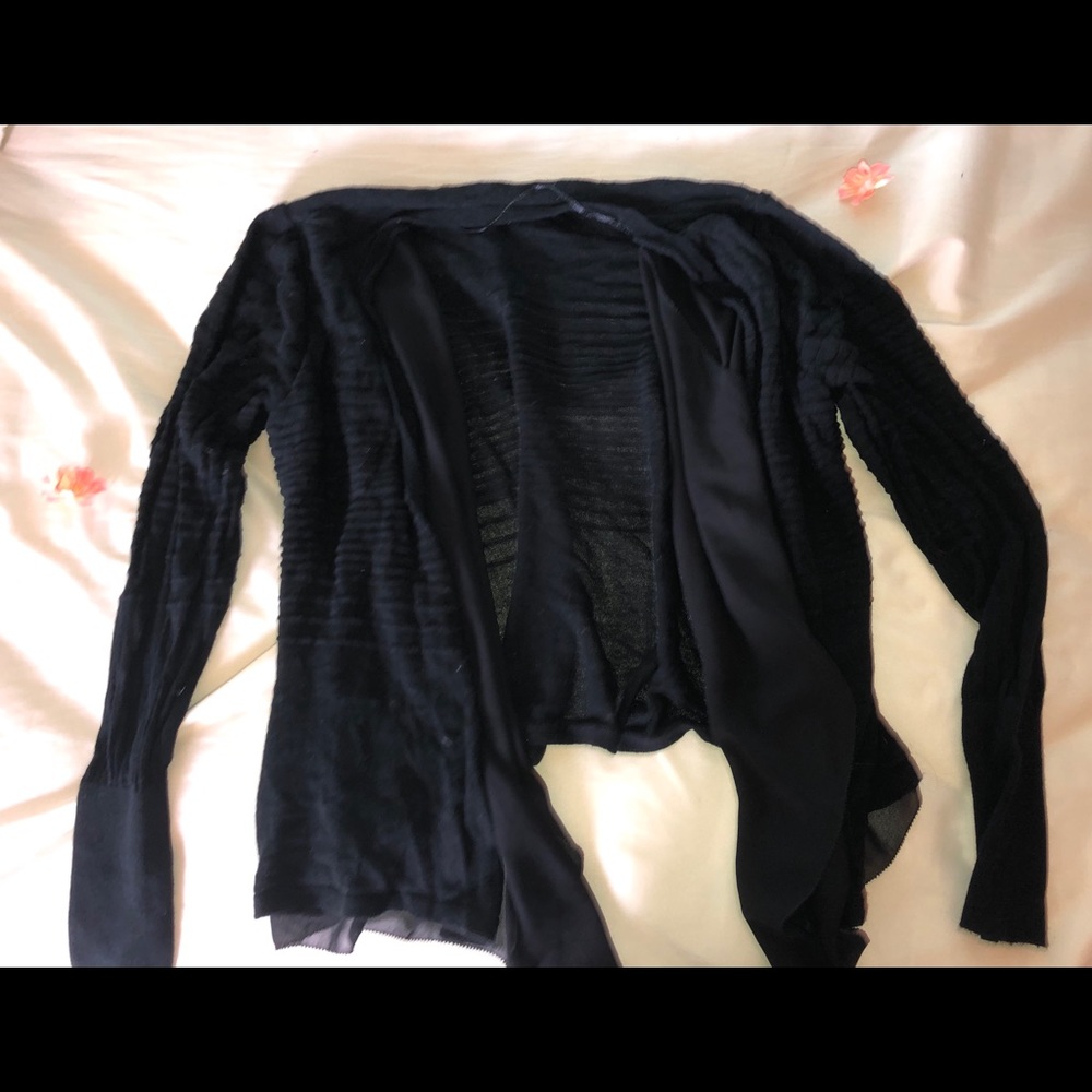 Black cardigan